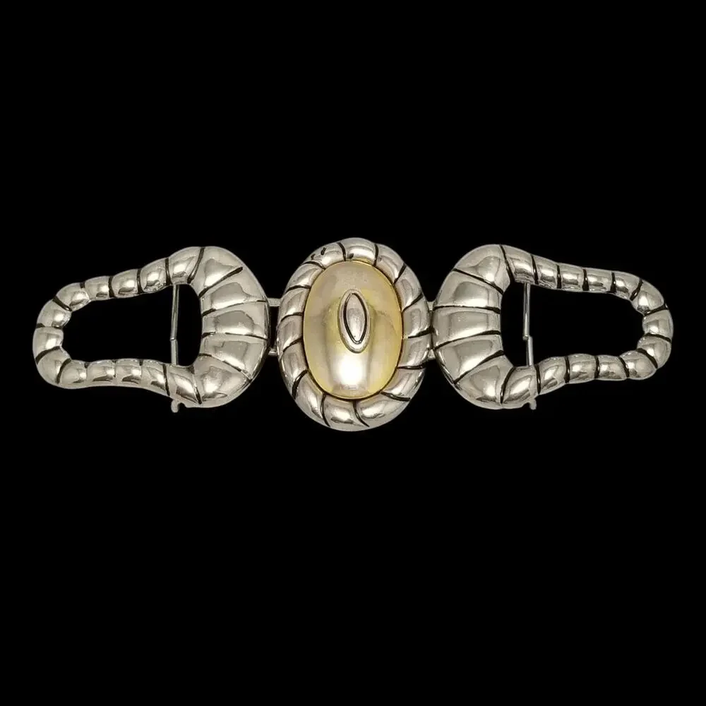 Vintage Belt Buckle Women 3-Piece Victorian Hippie Made In The‎ USA By Dame Belt